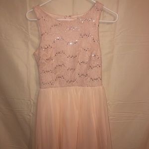 Blush pink short dress
